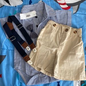 4 Pieces / Suspenders / Bow tie / NWT